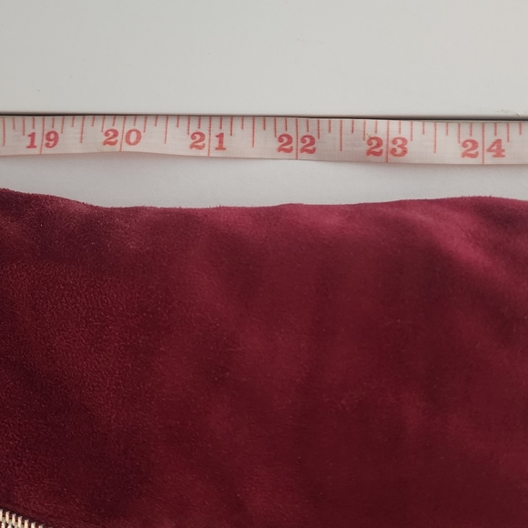Burgundy Forever over the knee boots size 6. Feels like a soft suede material. - Picture 4 of 7